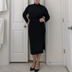 Old Navy Knit Black Sweater Dress